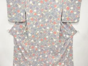 未使用品　菊模様　小紋着物